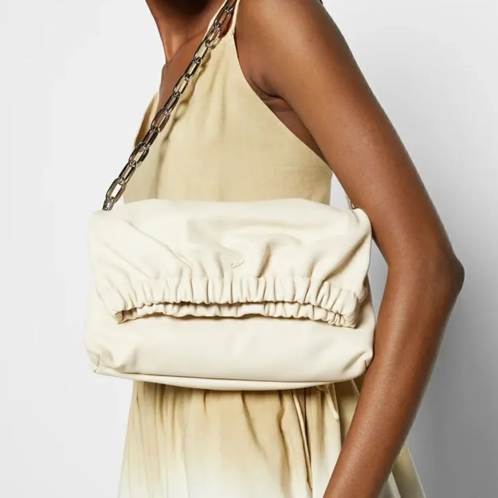 ZADIG & VOLTAIRE Women’s Rockyssime Bag in Ivory Cream Leather - Picture 6 of 16